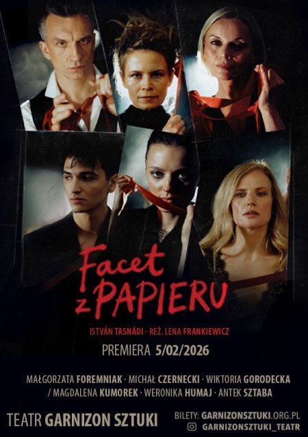 Facet z papieru