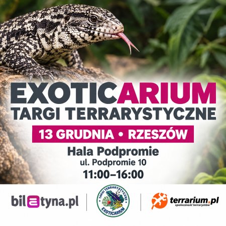 Rzeszów - Targi Terrarystyczne Exoticarium + Wystawa Pająków