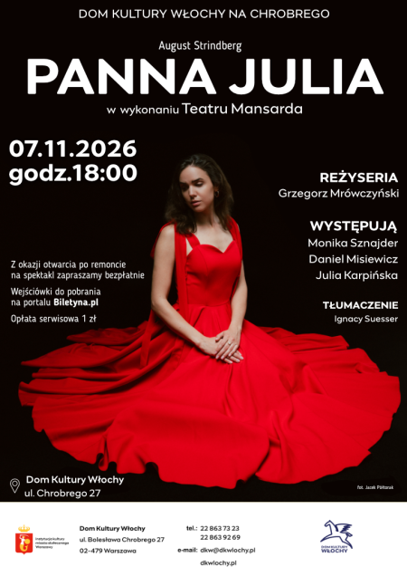 Spektakl teatralny "Panna Julia"