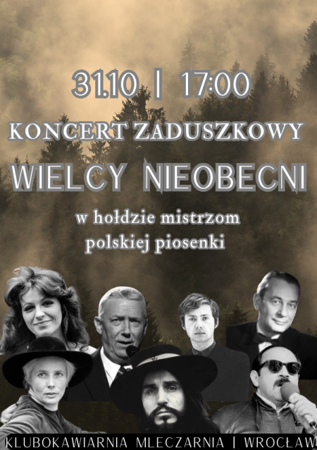 Koncert Zaduszkowy | Wielcy Nieobecni Polskiej Piosenki | Scena pod Regałem