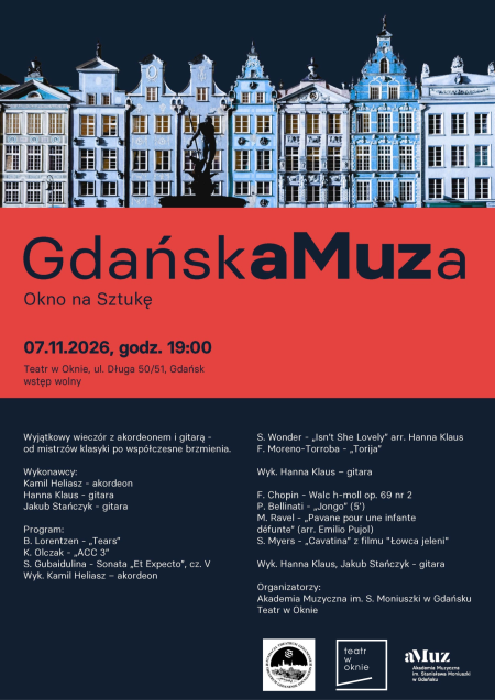 GdańskaMuza – Okno na Sztukę | wieczór z akordeonem i gitarą